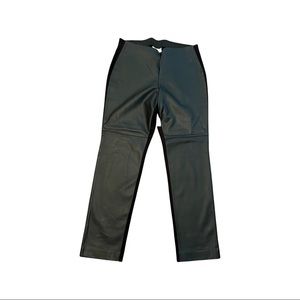 Chico’s Faux Leather Front pull on slacks